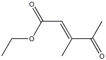 3-Methyl-4-oxo-2-pentenoic acid ethyl ester Struktur