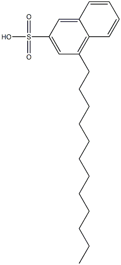 4-Dodecyl-2-naphthalenesulfonic acid Struktur