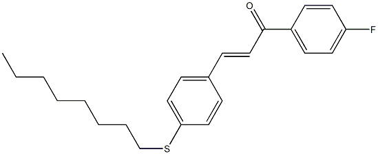 4-((Octylthio))-4'-fluorochalcone Struktur