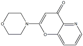 4-Oxo-2-(4-morpholinyl)-4H-pyrano[3,2-b]pyridine Struktur