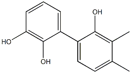 3',4'-Dimethyl-1,1'-biphenyl-2,2',3-triol Struktur