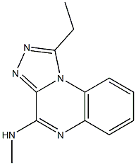 4-Methylamino-1-ethyl[1,2,4]triazolo[4,3-a]quinoxaline Struktur