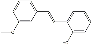 o-[2-(m-Methoxyphenyl)vinyl]phenol Struktur