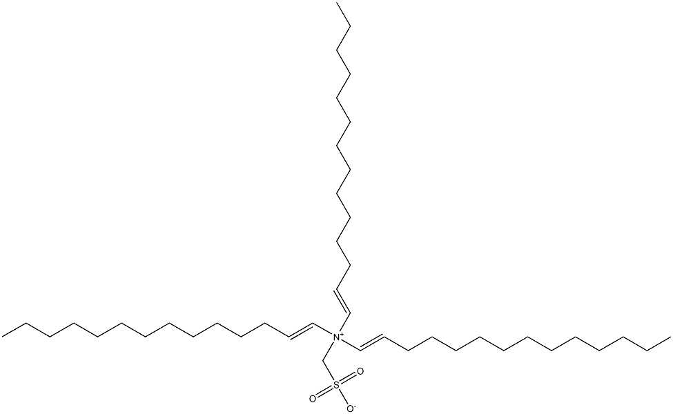 N,N-Di(1-tetradecenyl)-N-sulfonatomethyl-1-tetradecen-1-aminium Struktur