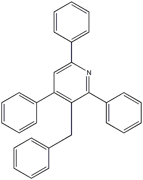 2,4,6-Triphenyl-3-benzylpyridine Struktur