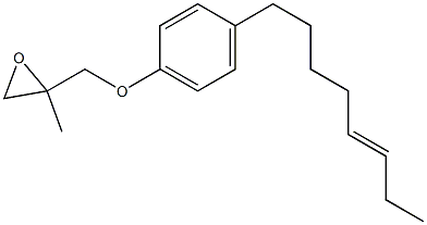 4-(5-Octenyl)phenyl 2-methylglycidyl ether Struktur