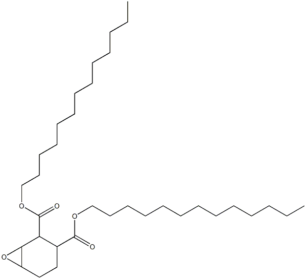 7-Oxabicyclo[4.1.0]heptane-2,3-dicarboxylic acid ditridecyl ester Struktur