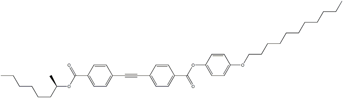 4-[[4-(4-Undecyloxyphenoxycarbonyl)phenyl]ethynyl]benzoic acid (R)-1-methylheptyl ester Struktur