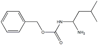 N-(1-Amino-3-methylbutyl)carbamic acid benzyl ester Struktur