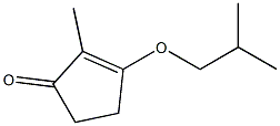 3-(2-Methylpropyloxy)-2-methyl-2-cyclopenten-1-one Struktur