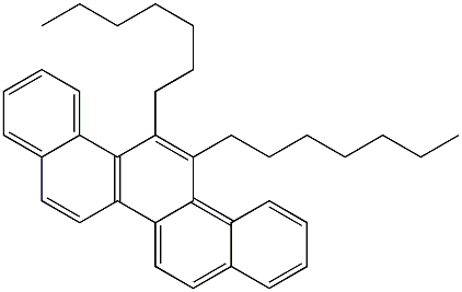 13,14-Diheptylpicene Struktur