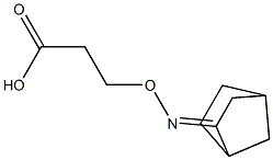 3-[Bicyclo[2.2.1]heptan-2-ylideneaminooxy]propionic acid Struktur