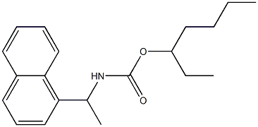 N-[1-(1-Naphtyl)ethyl]carbamic acid (1-ethylpentyl) ester Struktur