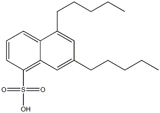 5,7-Dipentyl-1-naphthalenesulfonic acid Struktur