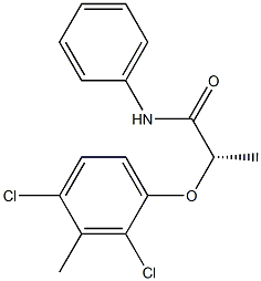 (S)-N-Phenyl-2-(2,4-dichloro-3-methylphenoxy)propanamide Struktur