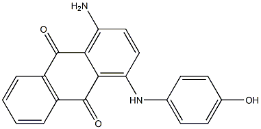 1-Amino-4-[(4-hydroxyphenyl)amino]-9,10-anthracenedione Struktur