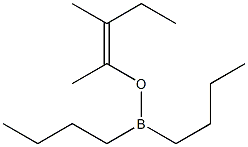 (Z)-2-(Dibutylboryloxy)-3-methyl-2-pentene Struktur