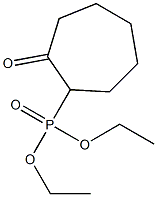 2-Oxocycloheptylphosphonic acid diethyl ester Struktur