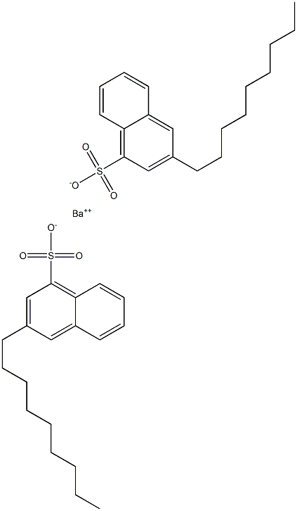 Bis(3-nonyl-1-naphthalenesulfonic acid)barium salt Struktur