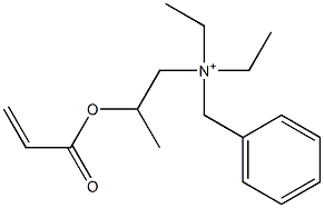 N,N-Diethyl-N-[2-[(1-oxo-2-propenyl)oxy]propyl]benzenemethanaminium Struktur