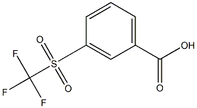 3-(Trifluoromethylsulfonyl)benzoic acid Struktur