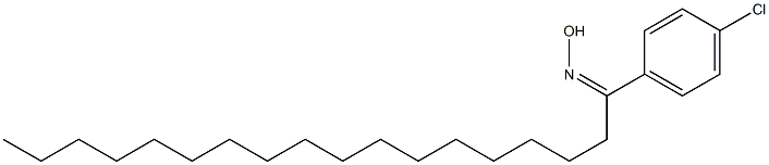 1-(4-Chlorophenyl)octadecan-1-one oxime Struktur