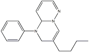 1-Phenyl-3-butyl-1,9a-dihydro-2H-pyrimido[1,2-b]pyridazine Struktur