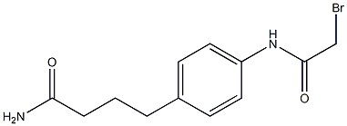 2-Bromo-4'-(3-carbamoylpropyl)acetanilide Struktur