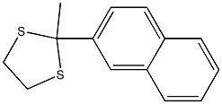 2-Methyl-2-(2-naphtyl)-1,3-dithiolane Struktur