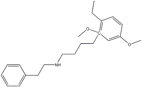 N-(2-Phenylethyl)-2,4-dimethoxy-5-ethylbenzene-4-butanamine Struktur