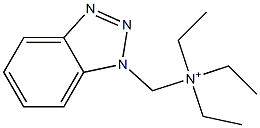 (1H-Benzotriazol-1-ylmethyl)triethylaminium Struktur