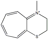 4-Methyl-2,3-dihydrocyclohepta[b]-1,4-thiazin-4-ium Struktur