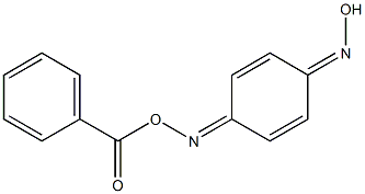 3-Benzoyloxyimino-6-hydroxyimino-1,4-cyclohexadiene Struktur