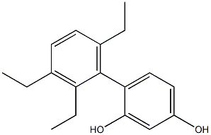 4-(2,3,6-Triethylphenyl)benzene-1,3-diol Struktur