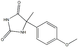 5-Methyl-5-(4-methoxyphenyl)hydantoin Struktur