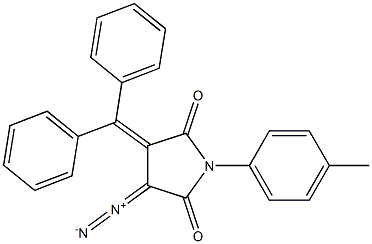 Dihydro-1-(4-methylphenyl)-3-diazo-4-(diphenylmethylene)-1H-pyrrole-2,5-dione Struktur