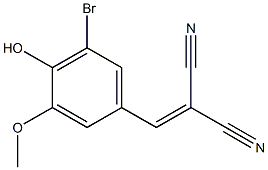 5-Bromovanillylidenemalononitrile Struktur