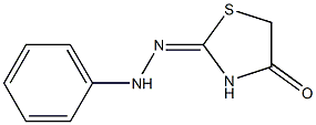 2,3-Dihydro-2-(2-phenylhydrazono)thiazole-4(5H)-one Struktur