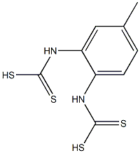 4-Methyl-1,2-phenylenebis(dithiocarbamic acid) Struktur