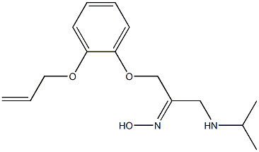 1-[2-(2-Propenyloxy)phenoxy]-3-isopropylaminoacetone (Z)-oxime Struktur