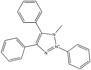 1-Methyl-2,4,5-triphenyl-1H-1,2,3-triazol-2-ium Struktur