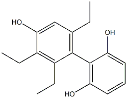 2',3',6'-Triethyl-1,1'-biphenyl-2,4',6-triol Struktur