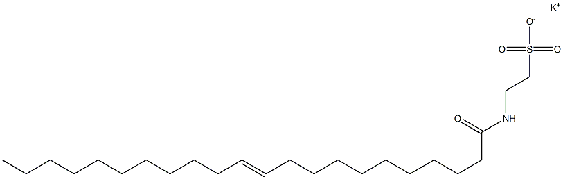 N-(1-Oxo-11-docosen-1-yl)taurine potassium salt Struktur