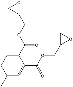 4-Methyl-2-cyclohexene-1,2-dicarboxylic acid diglycidyl ester Struktur