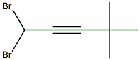 1,1-Dibromo-4,4-dimethyl-2-pentyne Struktur