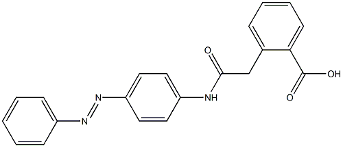 2-[2-[4-(Phenylazo)anilino]-2-oxoethyl]benzoic acid Struktur