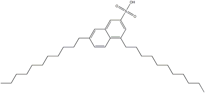 4,7-Diundecyl-2-naphthalenesulfonic acid Struktur