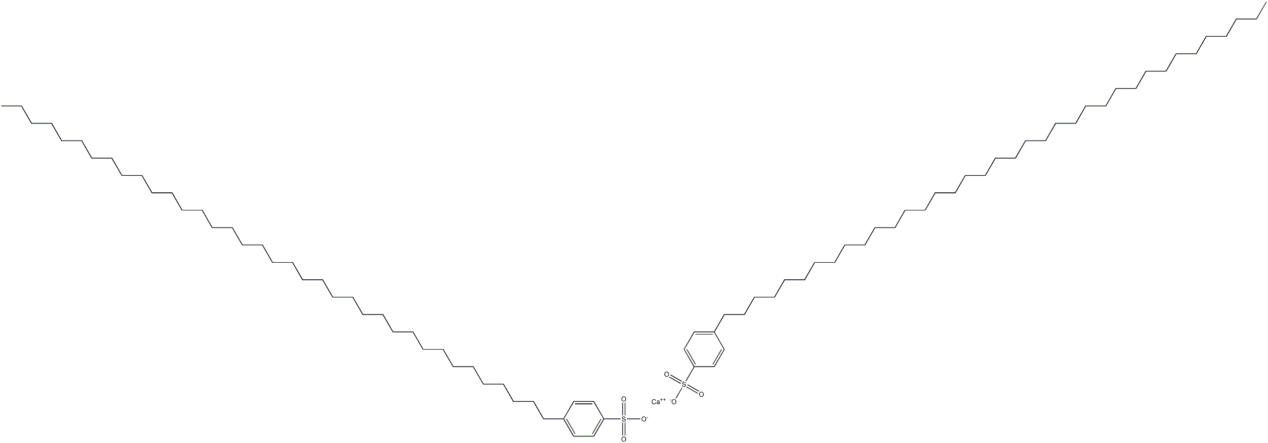 Bis[4-(heptatriacontan-1-yl)benzenesulfonic acid]calcium salt Struktur