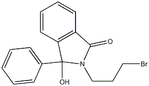 2-(3-Bromopropyl)-2,3-dihydro-3-hydroxy-3-phenyl-1H-isoindol-1-one Struktur