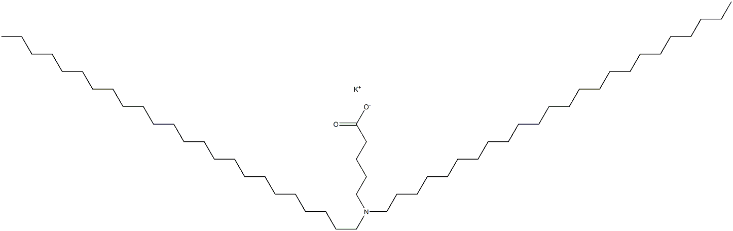 5-(Ditetracosylamino)valeric acid potassium salt Struktur